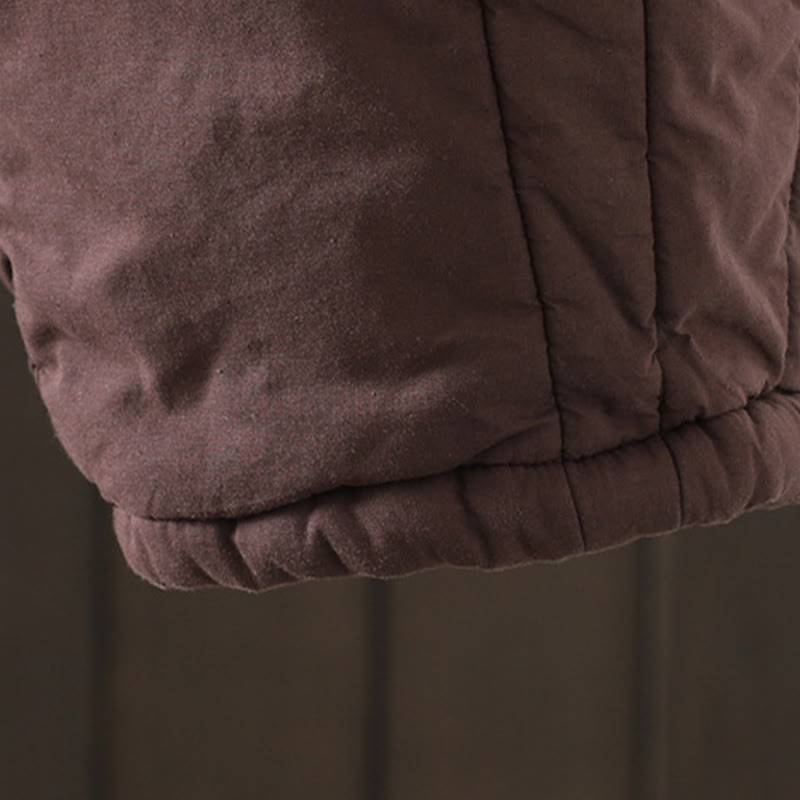 Buddha Stones Schlichte, warme Damen-Haremshose mit Taschen - image 11