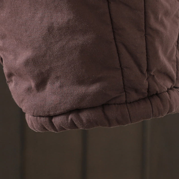 Buddha Stones Schlichte, warme Damen-Haremshose mit Taschen - image 11