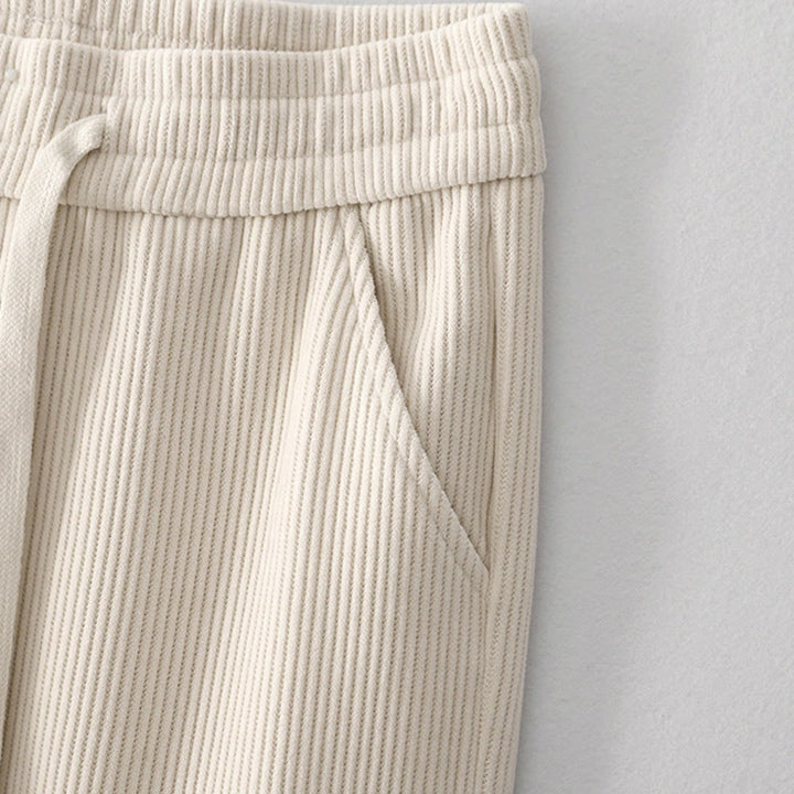 Buddha Stones Lässige Cordhose mit Baumwollpolsterung für Damen mit Taschen - image 2