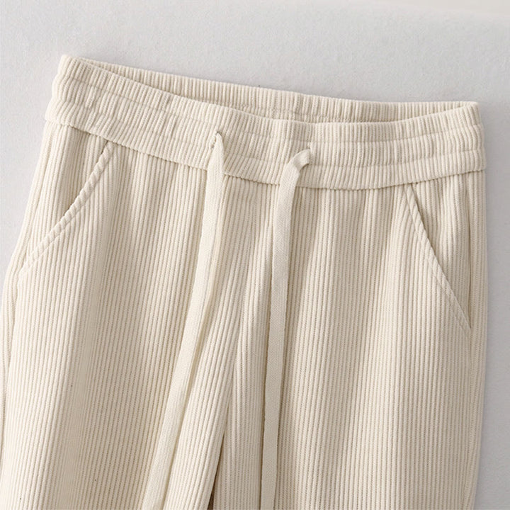 Buddha Stones Lässige Cordhose mit Baumwollpolsterung für Damen mit Taschen - image 7