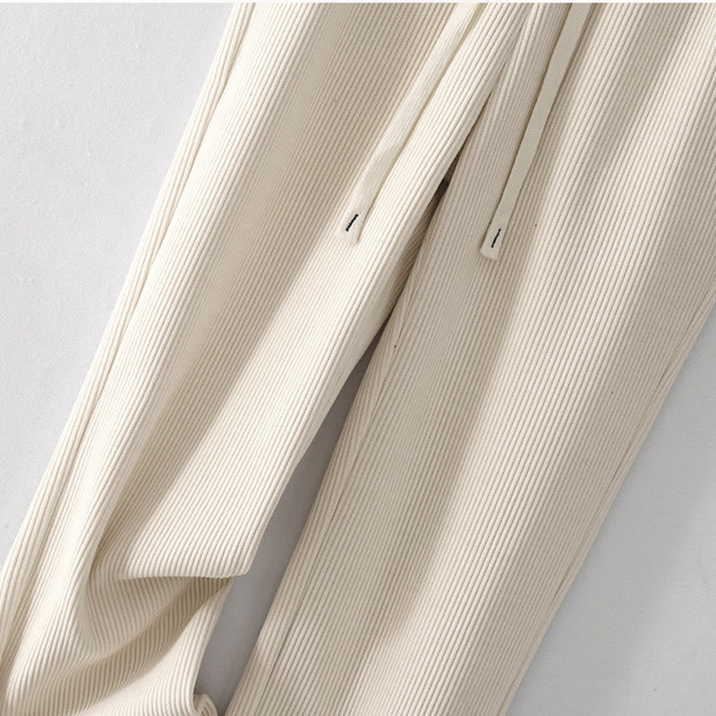 Buddha Stones Lässige Cordhose mit Baumwollpolsterung für Damen mit Taschen - image 3