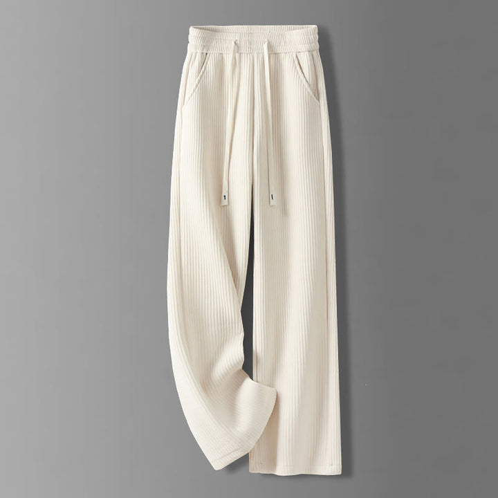 Buddha Stones Lässige Cordhose mit Baumwollpolsterung für Damen mit Taschen - BlumenWeiß - US12， UK/AU16，EU44 (3XL) - image 1