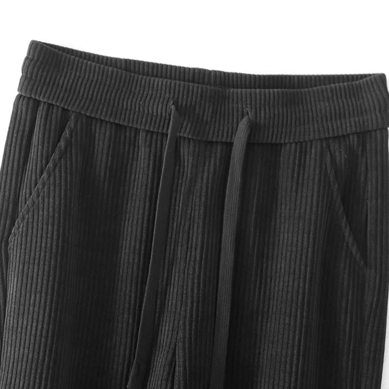 Buddha Stones Lässige Cordhose mit Baumwollpolsterung für Damen mit Taschen - image 9