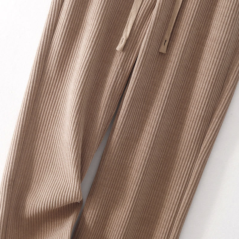 Buddha Stones Lässige Cordhose mit Baumwollpolsterung für Damen mit Taschen - image 23