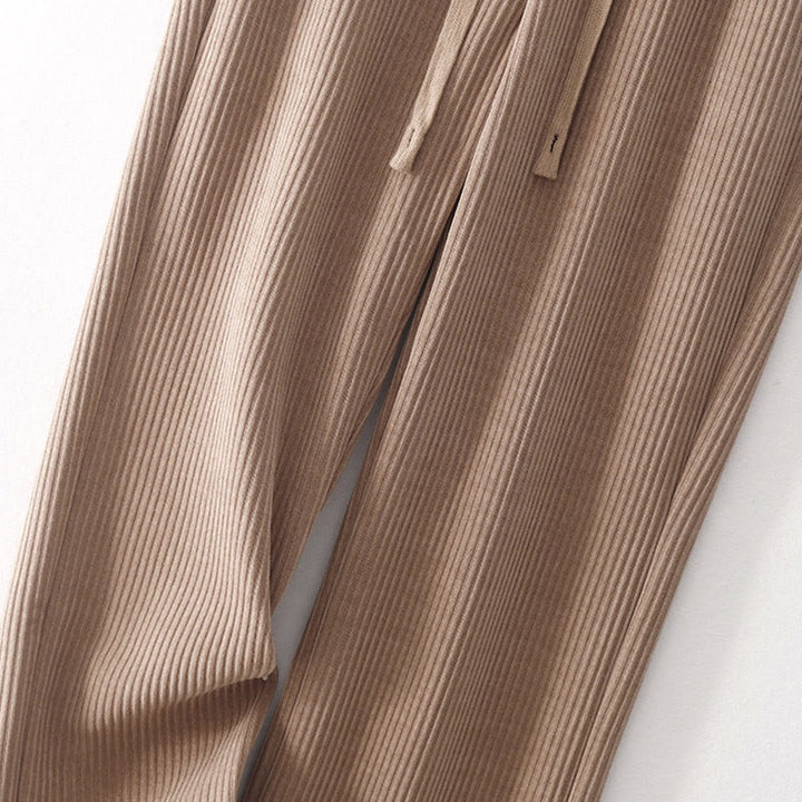 Buddha Stones Lässige Cordhose mit Baumwollpolsterung für Damen mit Taschen - image 23