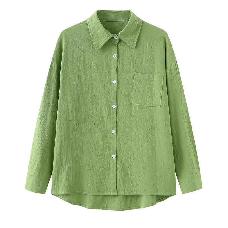 Buddha Stones 2-teiliges Langarm-Shirt-Oberteil mit Taschen und Kordelzughose, Meditationskleidung aus Baumwolle und Leinen für Damen - image 2