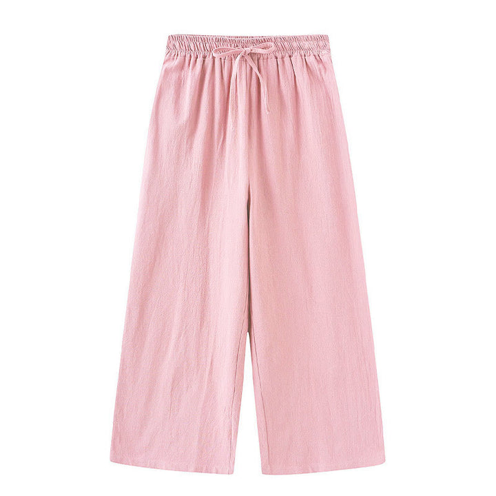 Buddha Stones 2-teiliges Langarm-Shirt-Oberteil mit Taschen und Kordelzughose, Meditationskleidung aus Baumwolle und Leinen für Damen - image 9