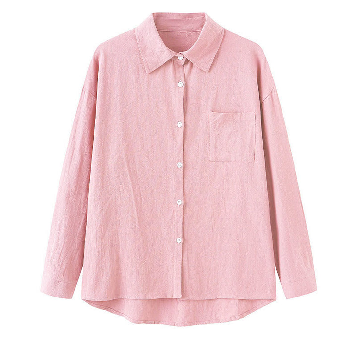 Buddha Stones 2-teiliges Langarm-Shirt-Oberteil mit Taschen und Kordelzughose, Meditationskleidung aus Baumwolle und Leinen für Damen - image 8