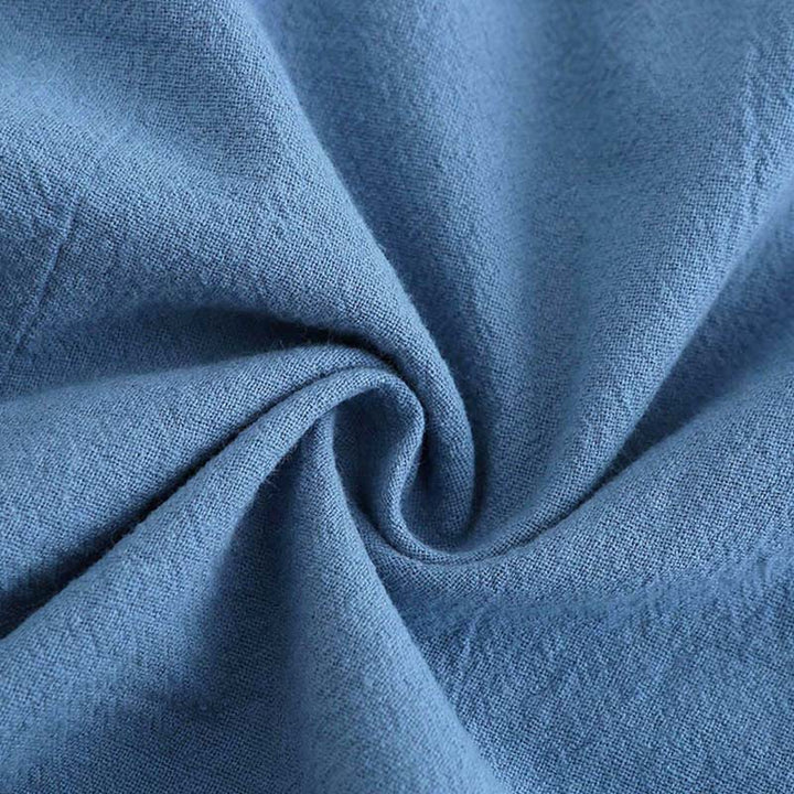 Buddha Stones 2-teiliges Langarm-Shirt-Oberteil mit Taschen und Kordelzughose, Meditationskleidung aus Baumwolle und Leinen für Damen - image 22