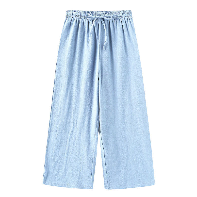 Buddha Stones ​​2-teiliges Set: Langarmshirt mit Taschen, Caprihose mit Kordelzug, Meditationskleidung aus Baumwolle für Damen - image 27