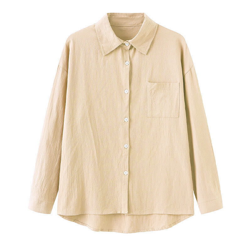 Buddha Stones 2-teiliges Langarm-Shirt-Oberteil mit Taschen und Kordelzughose, Meditationskleidung aus Baumwolle und Leinen für Damen - image 14