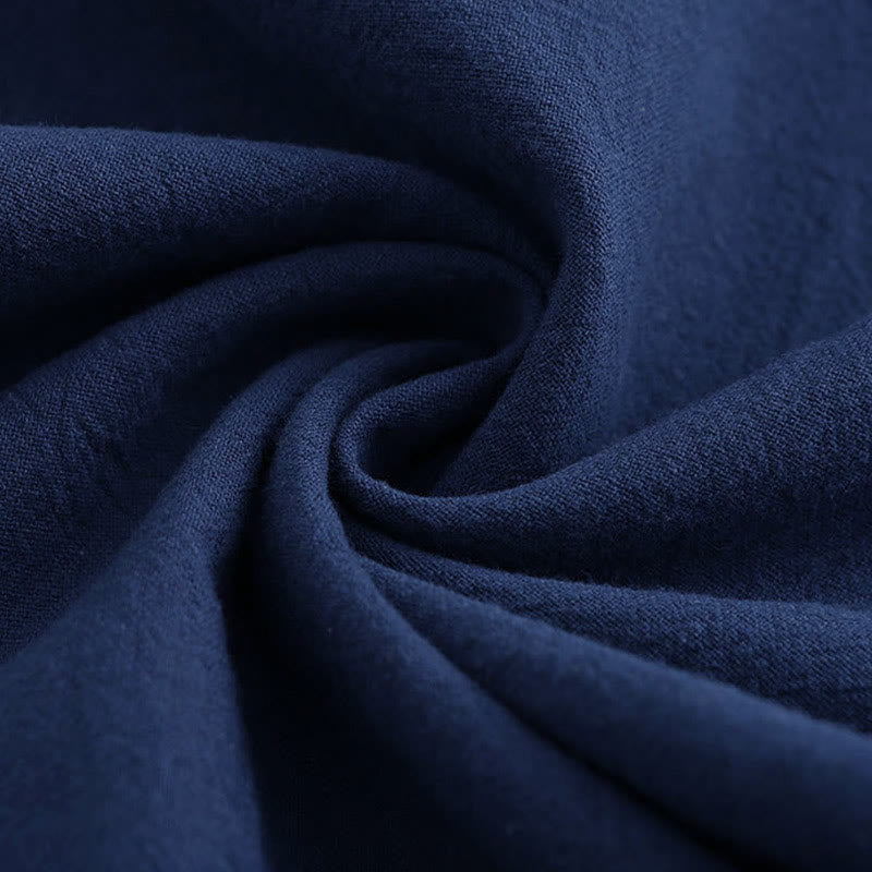 Buddha Stones 2-teiliges Langarm-Shirt-Oberteil mit Taschen und Kordelzughose, Meditationskleidung aus Baumwolle und Leinen für Damen - image 34