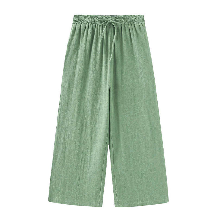 Buddha Stones 2-teiliges Langarm-Shirt-Oberteil mit Taschen und Kordelzughose, Meditationskleidung aus Baumwolle und Leinen für Damen - image 45