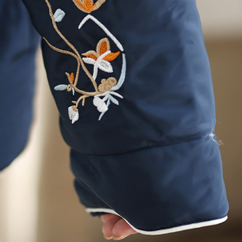 Buddha Stones Damen Langarmjacke aus dicker Baumwolle mit Taschen - image 9
