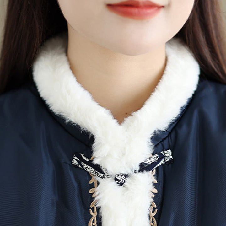 Buddha Stones Damen Langarmjacke aus dicker Baumwolle mit Taschen - image 6