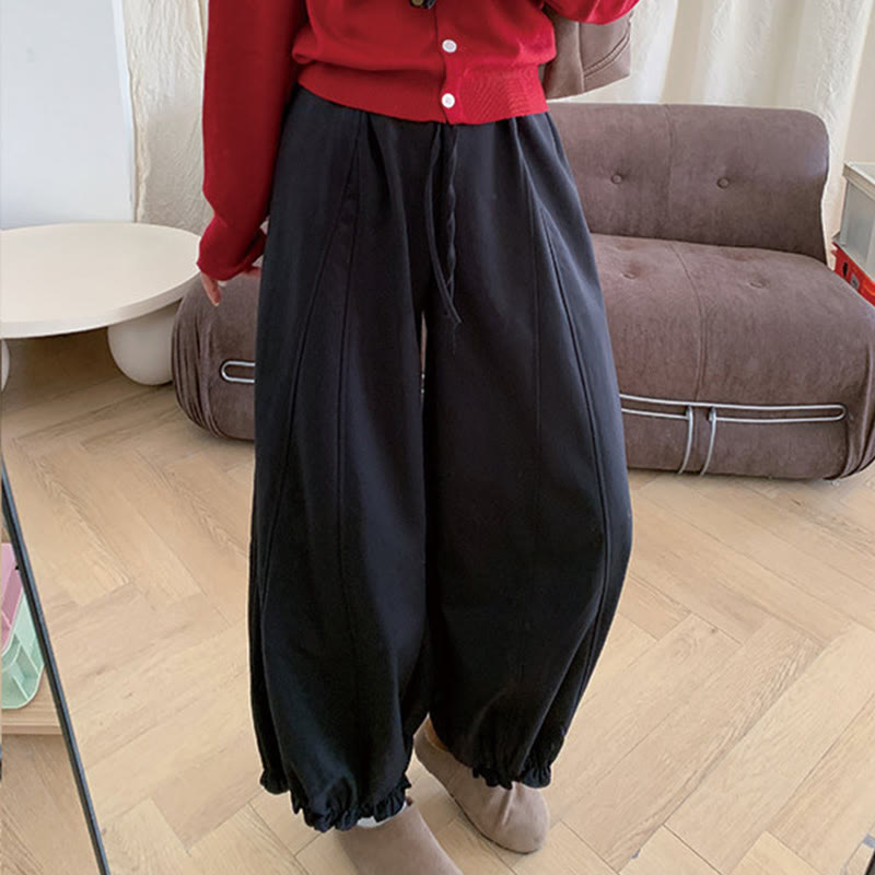 Buddha Stones – einfarbige Damen-Hose mit Kordelzug und Taschen - Schwarz - US6， UK/AU10，EU38 (XL) - image 12