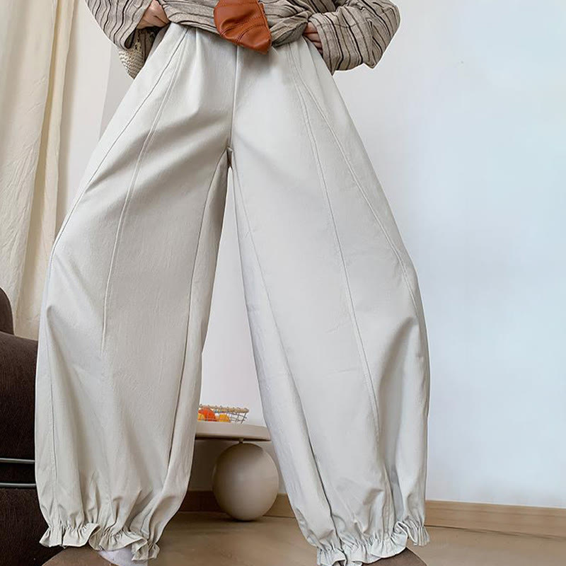 Buddha Stones – einfarbige Damen-Hose mit Kordelzug und Taschen - image 8