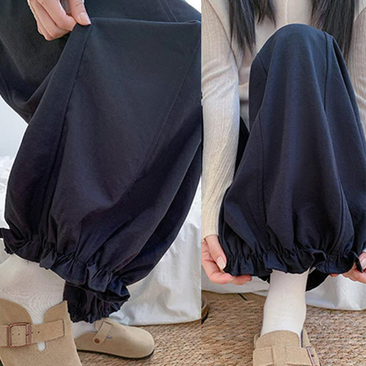 Buddha Stones – einfarbige Damen-Hose mit Kordelzug und Taschen - image 18