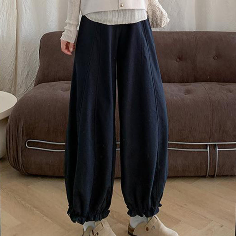 Buddha Stones – einfarbige Damen-Hose mit Kordelzug und Taschen - image 11