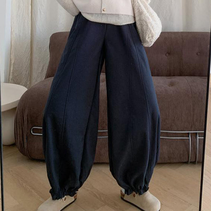 Buddha Stones – einfarbige Damen-Hose mit Kordelzug und Taschen - image 15