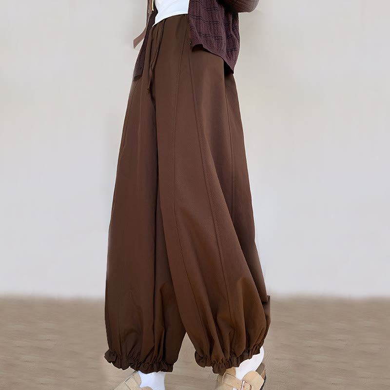 Buddha Stones – einfarbige Damen-Hose mit Kordelzug und Taschen - image 2