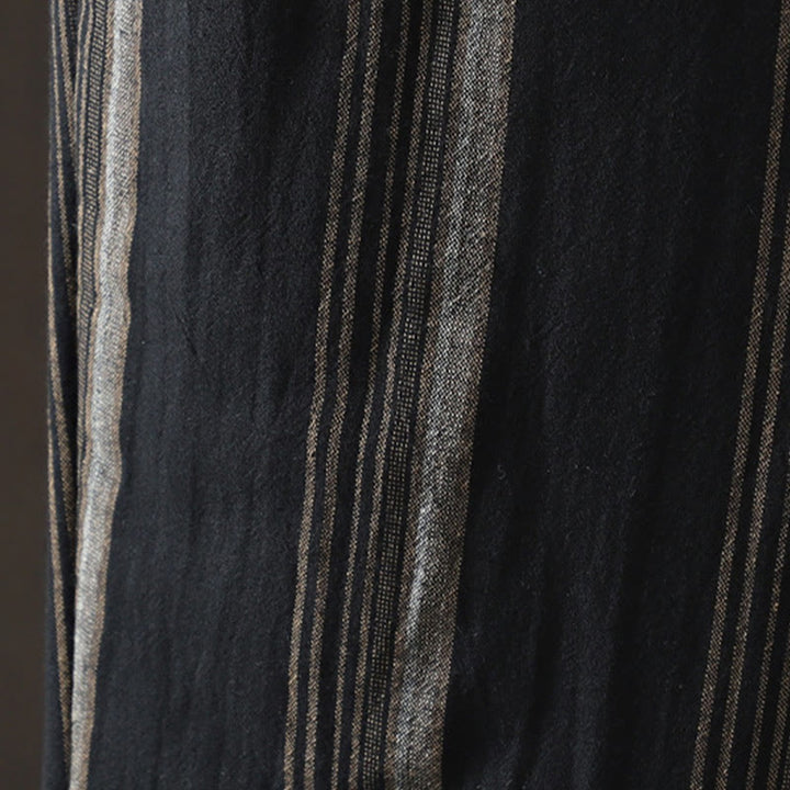 Buddha Stones Commute Thermo-Haremshose aus gestreifter Baumwolle für Damen mit Taschen - image 12