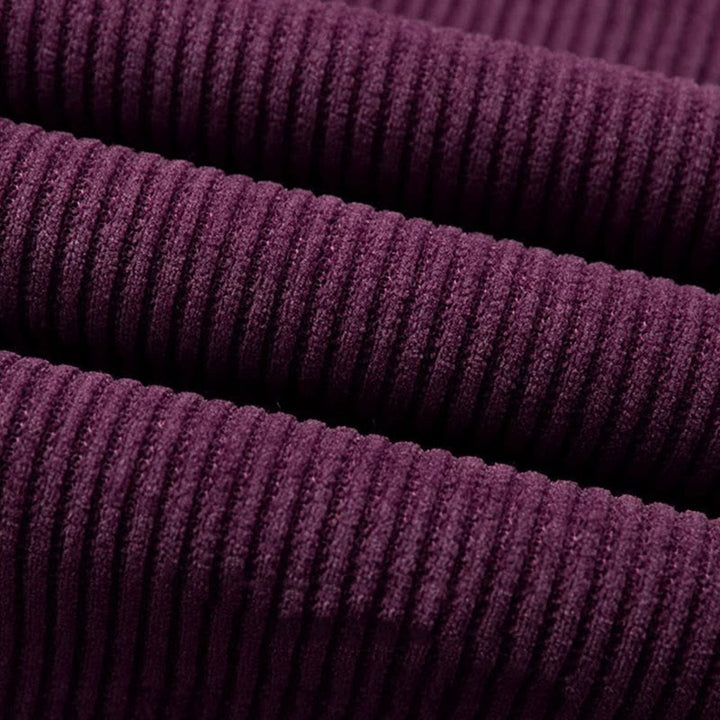 Buddha Stones Winter-Hose mit geradem Bein und weitem Bein aus Baumwollcord mit Taschen - image 9