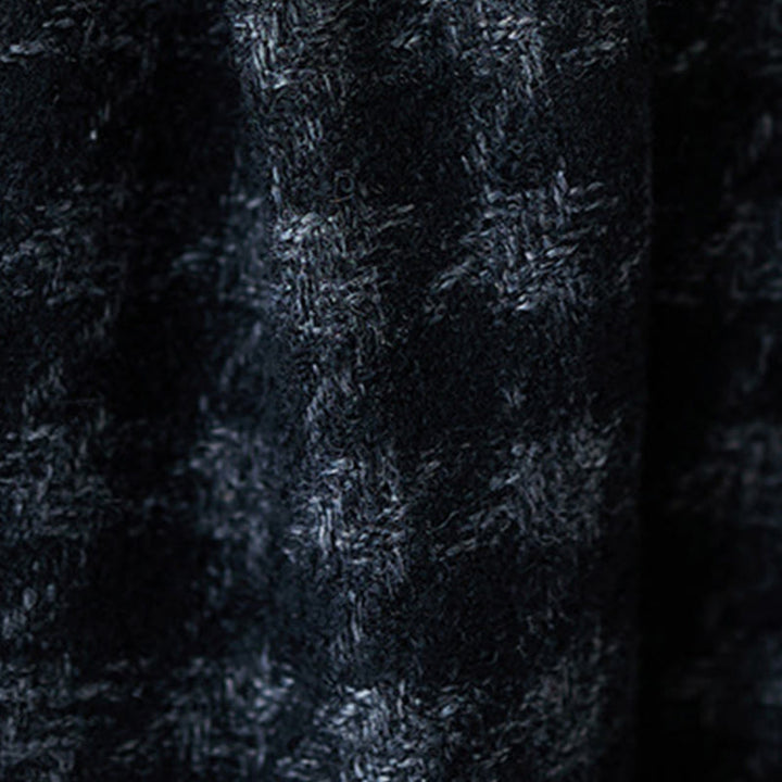 Buddha Stones Damen Winterhose mit schwarzem und grauem Karomuster, mit Fleecefutter und Taschen - image 10