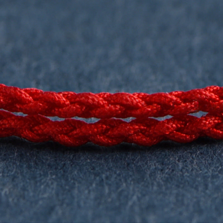 Buddha Stones Jahr des Pferdes 999 Sterling Silber Glücksschnur geflochtenes Armband Fußkettchen - image 14