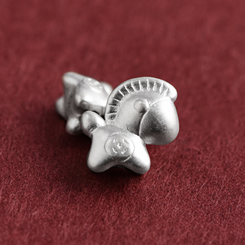 Buddha Stones Jahr des Pferdes 999 Sterling Silber Kupfermünzen Glücksseil geflochtenes Armband Fußkettchen - image 14