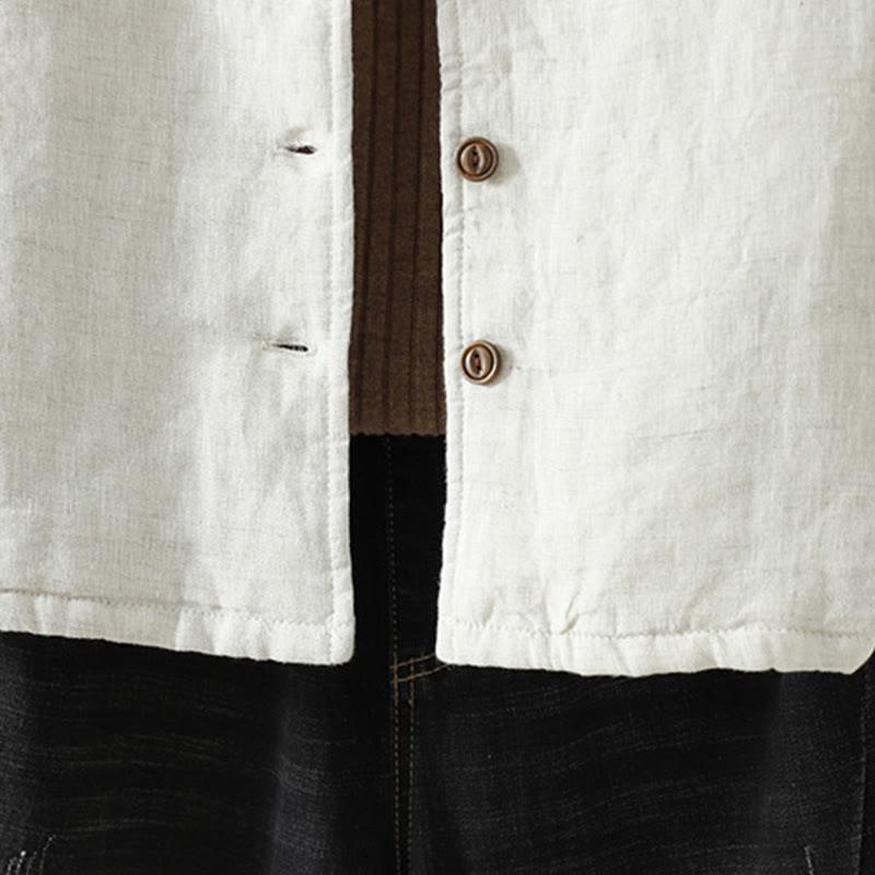 Buddha Stones Casual Buttons Damen Langarm-Baumwolljacke mit Taschen - image 9