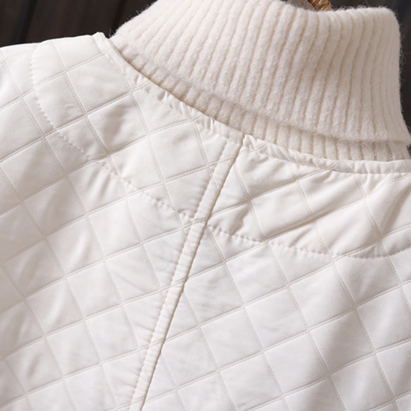 Buddha Stones Lässige, einfarbige Damen-Langarm-Baumwolljacke mit Taschen - image 5