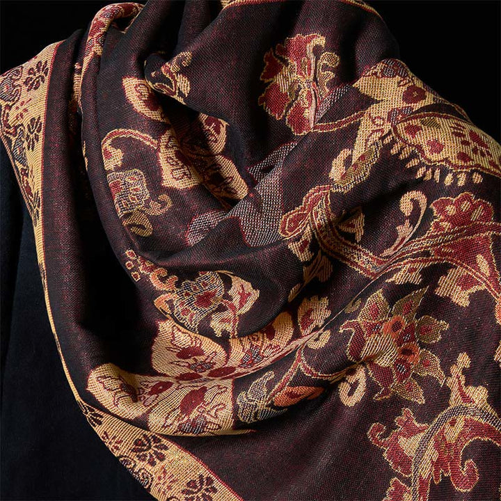 Buddha Stones ​​Frühling Cashew Blumen Kreis Geometrie Muster Quaste Gemütliche Schal Schal - image 7