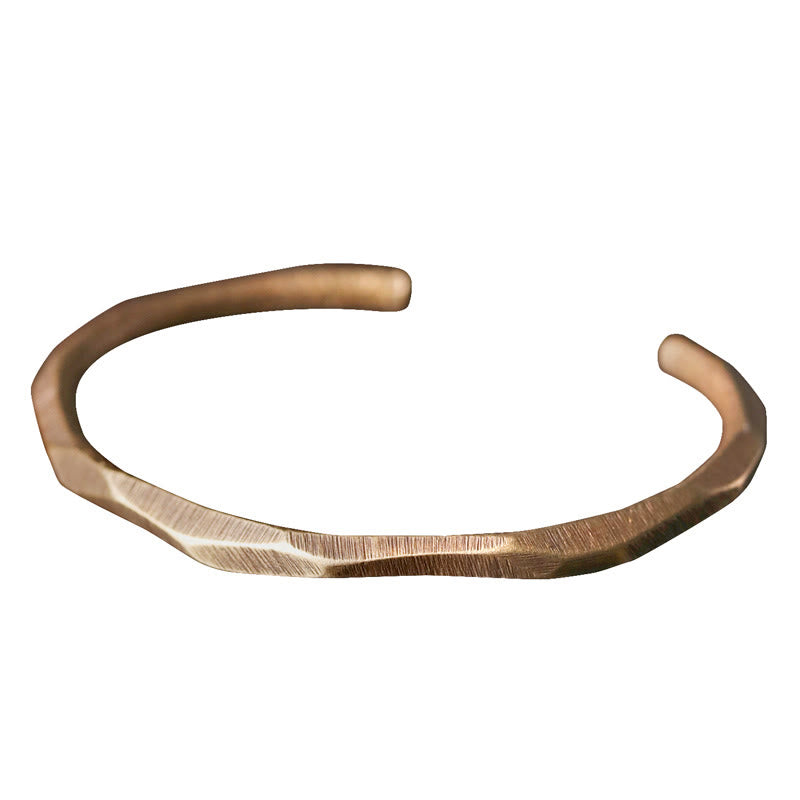 Buddha Stones ​​Kupfer Messing Hand Polieren Offene Selbstpflege Armband Armreif - image 8