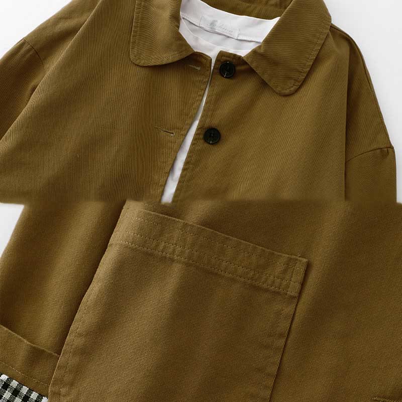 Buddha Stones Commute Patchwork Design Baumwolle Damenjacke mit Taschen - image 1