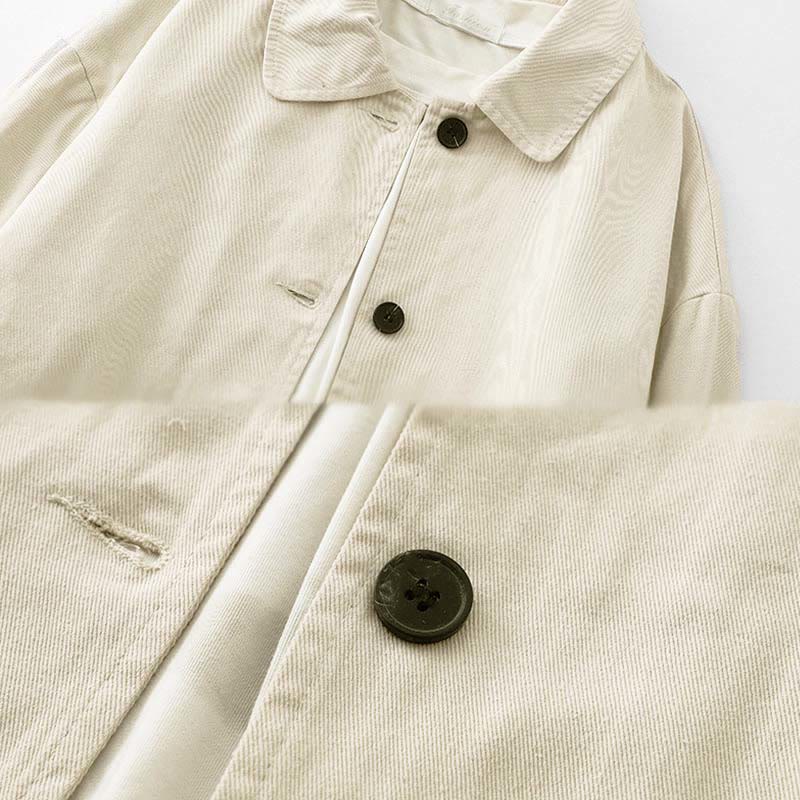 Buddha Stones Commute Patchwork Design Baumwolle Damenjacke mit Taschen - image 10