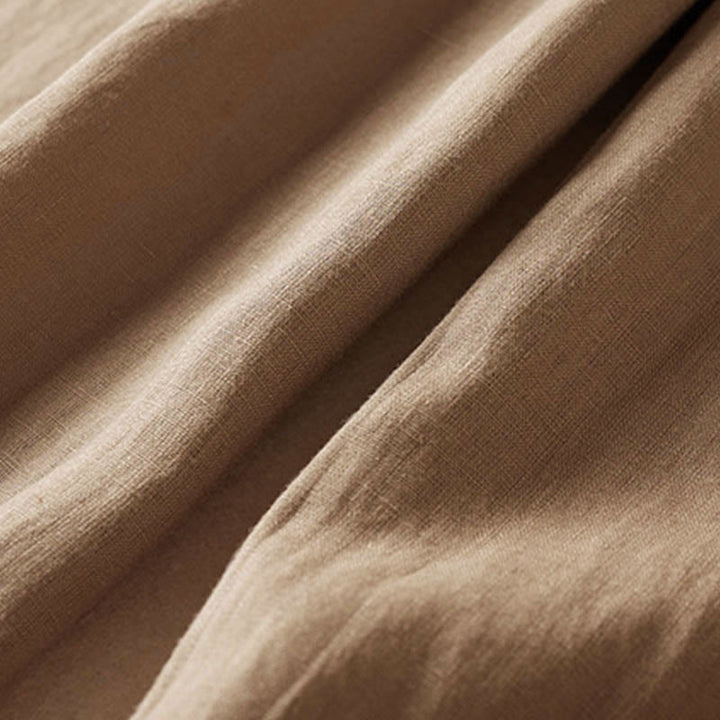 Buddha Stones Sommer-Haremshose mit kleiner Blumenstickerei und Taschen - image 6