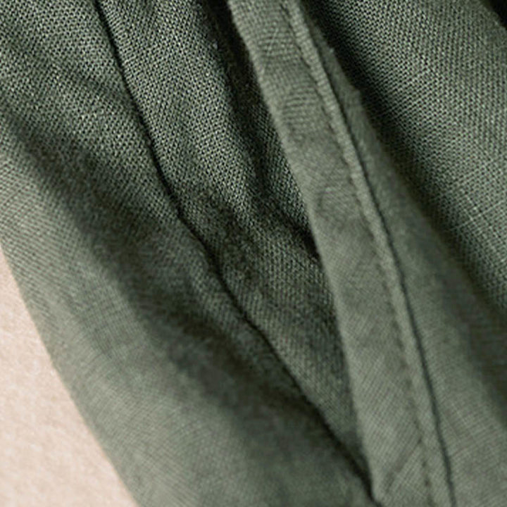 Buddha Stones Sommer-Haremshose mit kleiner Blumenstickerei und Taschen - image 33