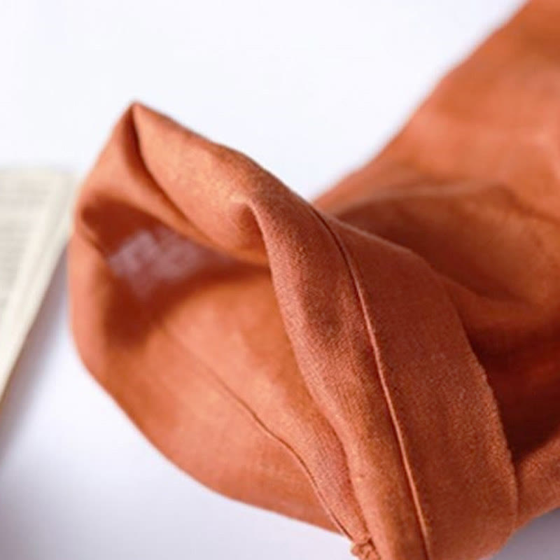 Buddha Stones – Lässiges, schlichtes Midikleid mit Akkordeonfalten, V-Ausschnitt und halblangen Ärmeln und Taschen - image 12