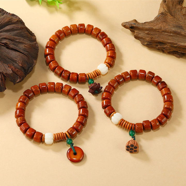 Buddha Stones , Knochenperlen, Lotus-Friedensschnalle, Erleuchtungsarmband - image 11