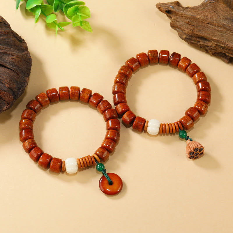 Buddha Stones , Knochenperlen, Lotus-Friedensschnalle, Erleuchtungsarmband - image 10