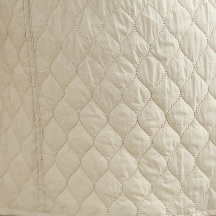 Buddha Stones Damen-Rock aus Baumwolle mit geradem Schnitt und Taschen, einfarbig, elastischer Bund - image 14