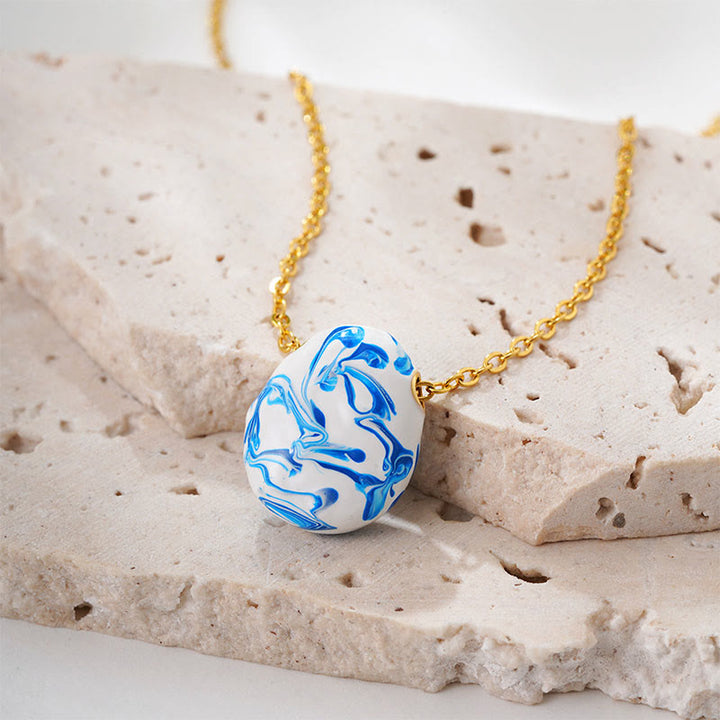 Buddha Stones, Kupfer, Reichtum, Heilung, Wassertropfen-Anhänger, Halskette - image 1