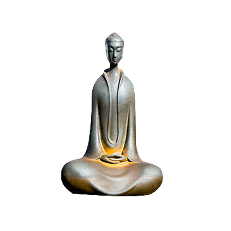 Buddha Stones Handgemachte Sakyamuni Buddha Eisenpulver Rostgegossene Harzstatue Wohnkultur - image 28