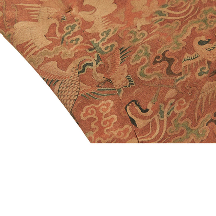 Buddha Stones 100 % Maulbeerseide 30 Momme Phoenix Auspicious Clouds Langarm-Herrenjacke - image 10