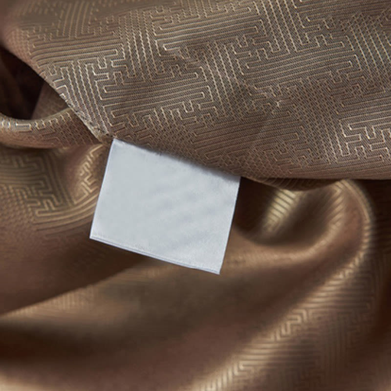 Buddha Stones 100 % Maulbeerseide 30 Momme Phoenix Auspicious Clouds Langarm-Herrenjacke - image 13