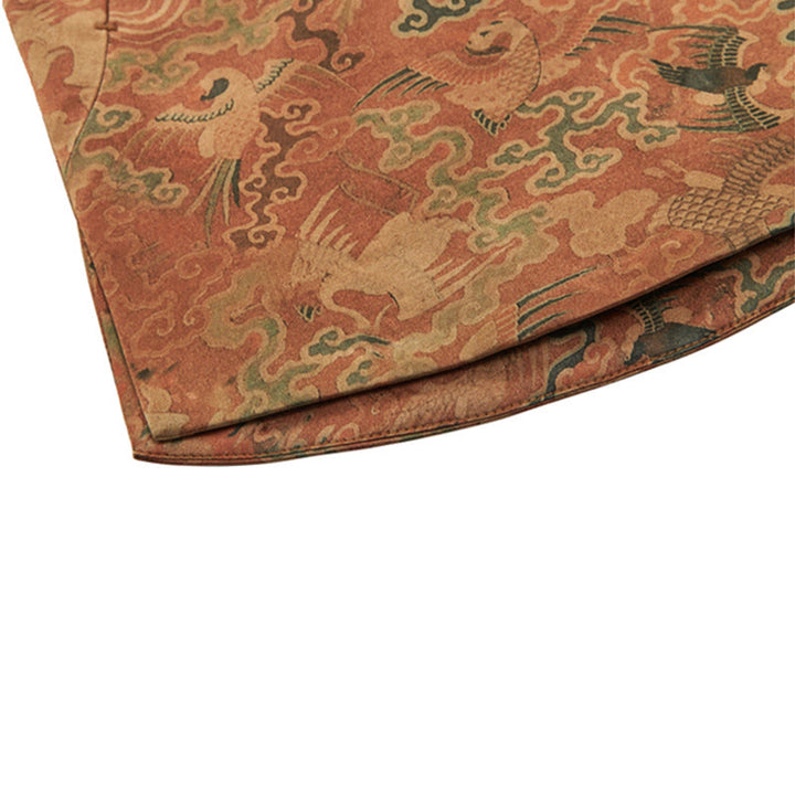 Buddha Stones 100 % Maulbeerseide 30 Momme Phoenix Auspicious Clouds Langarm-Herrenjacke - image 9