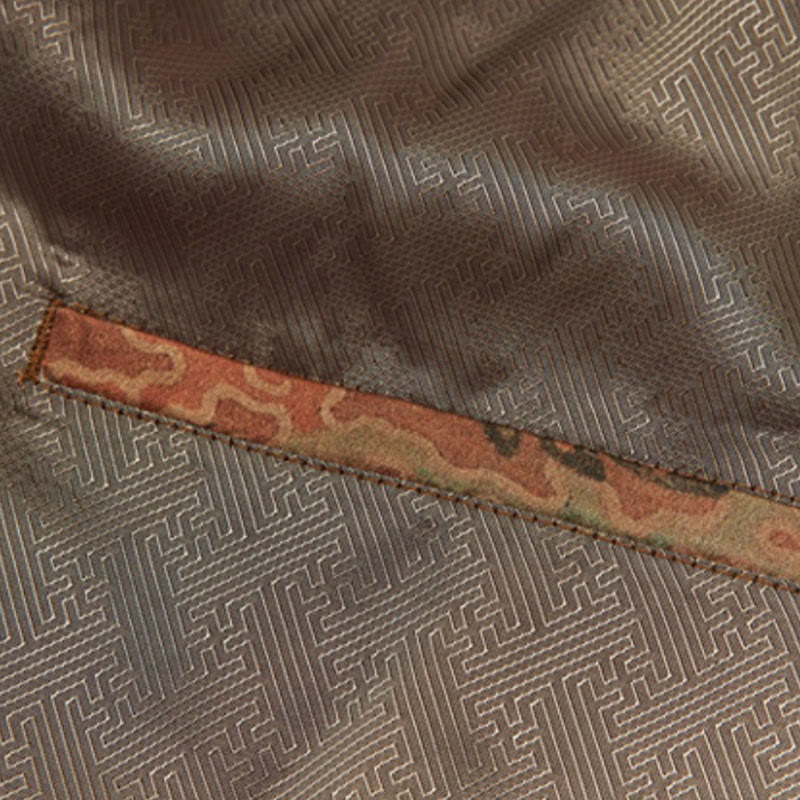 Buddha Stones 100 % Maulbeerseide 30 Momme Phoenix Auspicious Clouds Langarm-Herrenjacke - image 12