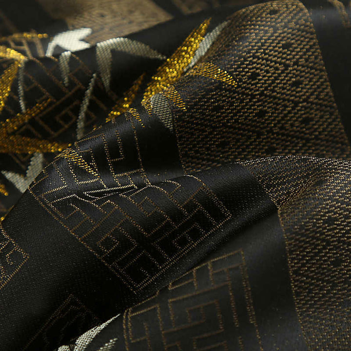 Buddha Stones Golden Bamboo Jacquard Frog-Button Langarm Herrenjacke mit Taschen - image 12