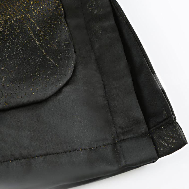 Buddha Stones Cloud-Dyed Golden Mountain Crane Frog-Button Langarm-Herrenjacke mit Taschen - image 9